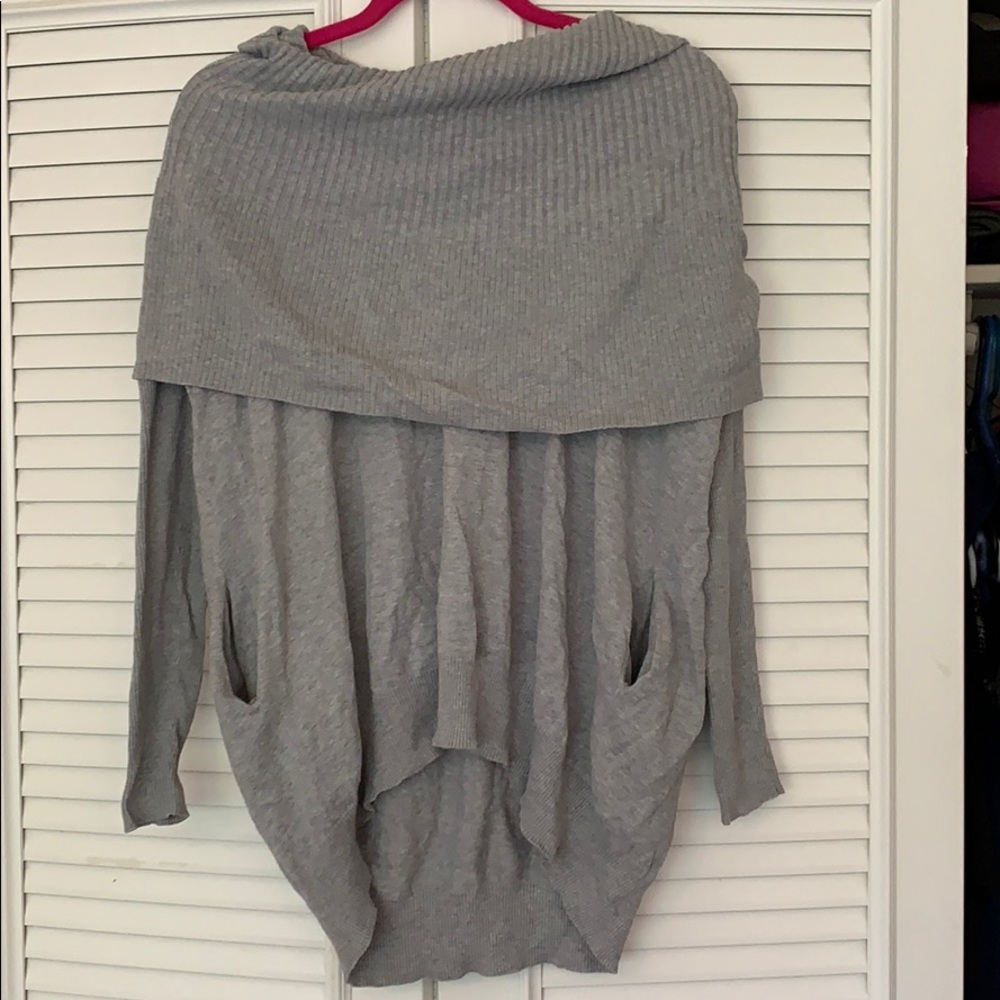 Grey off the shoulder sweater